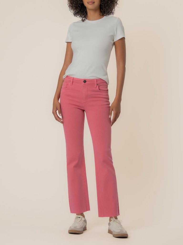 Kut From The Kloth Kelsey High Rise Ankle Flare, Petite Size 12p12p / Flamingo